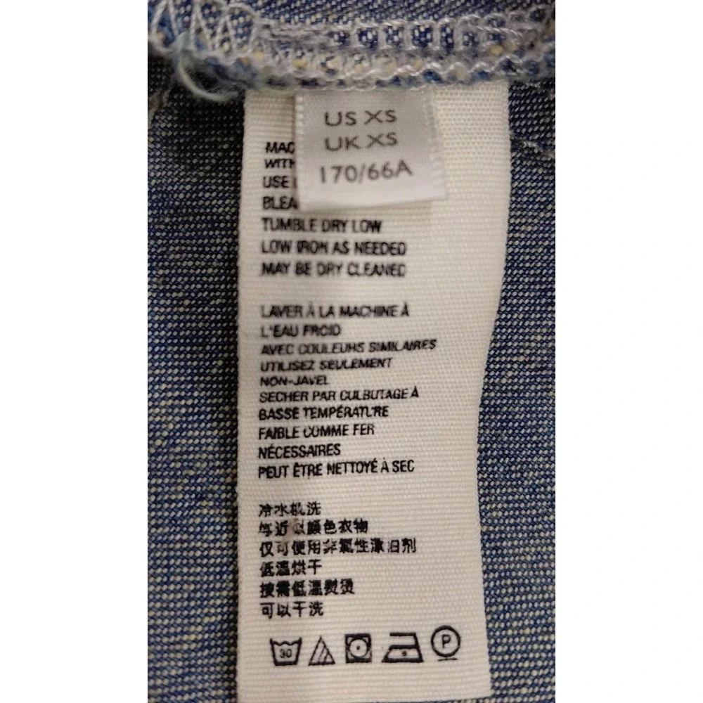 We The Free Free People In My Time Denim Cargo Jeans Distressed Blue XS